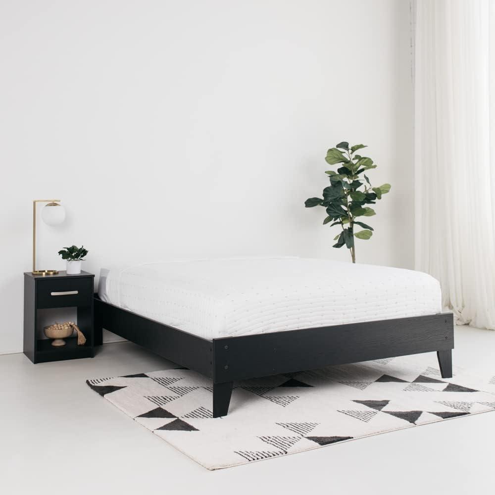 Signature Design by Ashley Queen Finch Platform Bed Black : Modern Style, MDF Frame, No Box Spring Needed