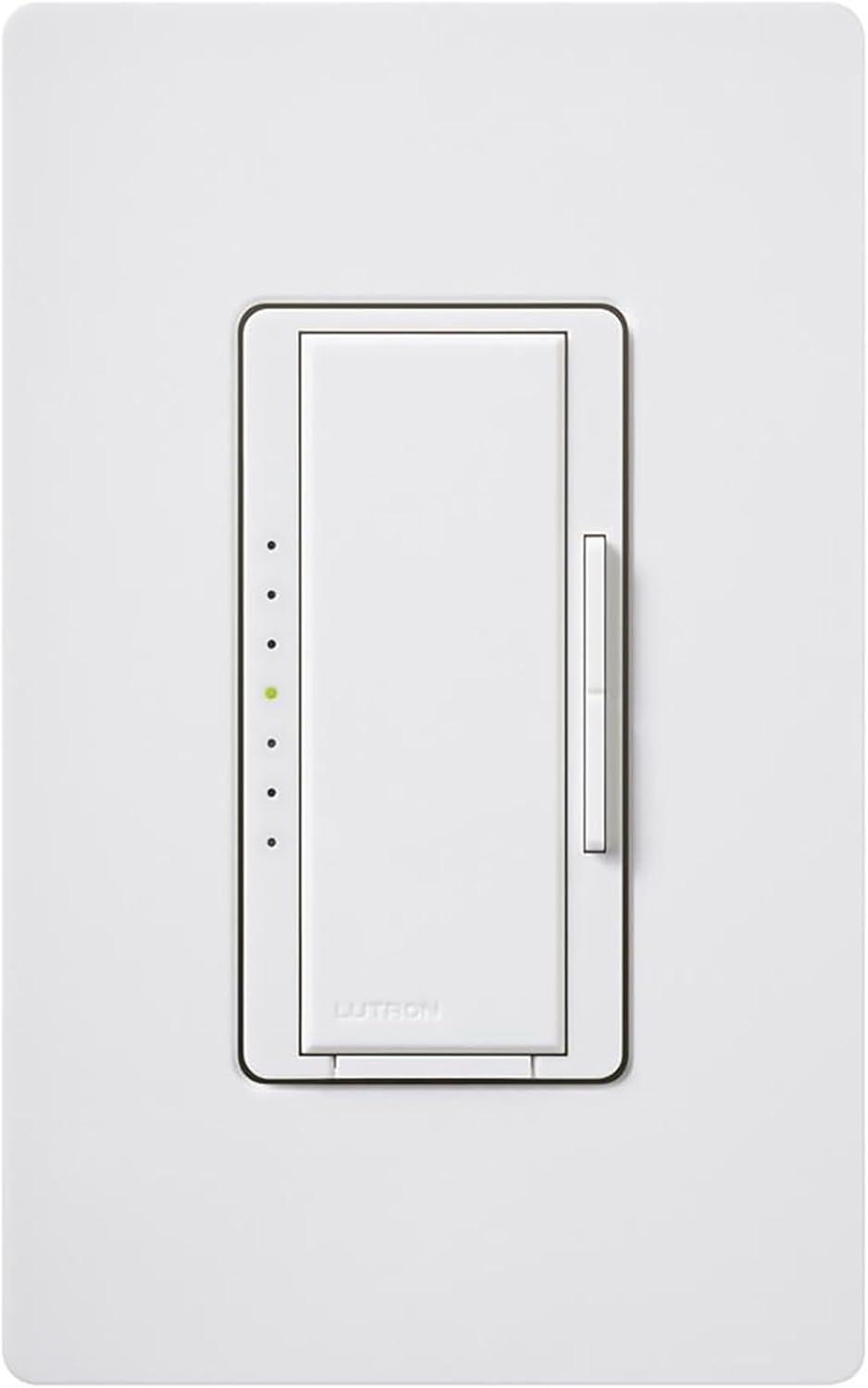 Lutron Maestro C.L Dimmer Switch for Dimmable LED, Halogen & Incandescent Bulbs, Single-Pole or Multi-Location, MACL-153M-WH