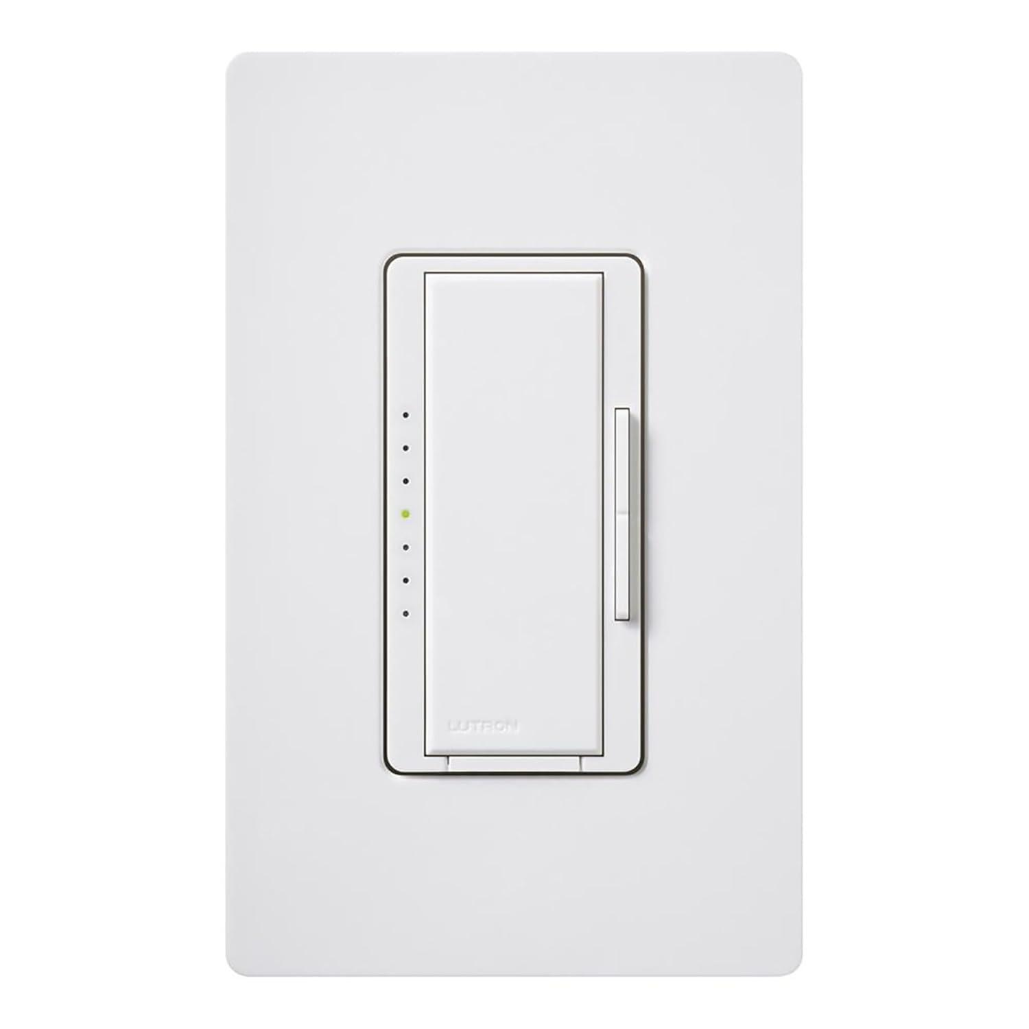 Lutron Maestro C.L Dimmer Switch for Dimmable LED, Halogen & Incandescent Bulbs, Single-Pole or Multi-Location, MACL-153M-WH