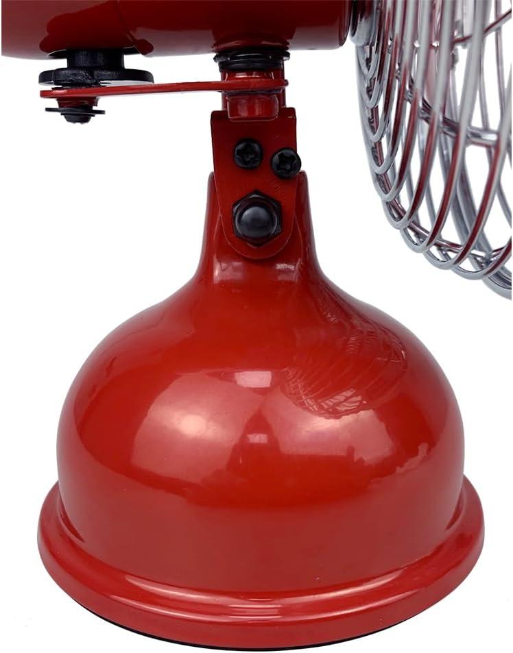 Crimson All-Metal USB-Powered 5" Oscillating Table Fan