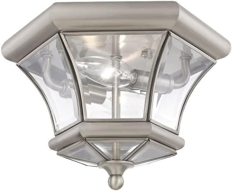 Livex Lighting Monterey/Georgetown 2 - Light Flush Mount in  Black