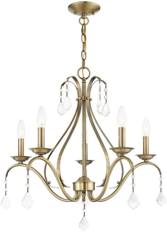 Livex Lighting Caterina 5 - Light Chandelier in  Antique White