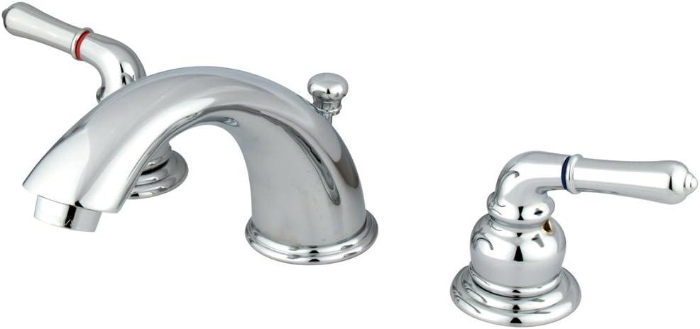 Widespread Bathroom Faucet with Drain Assembly