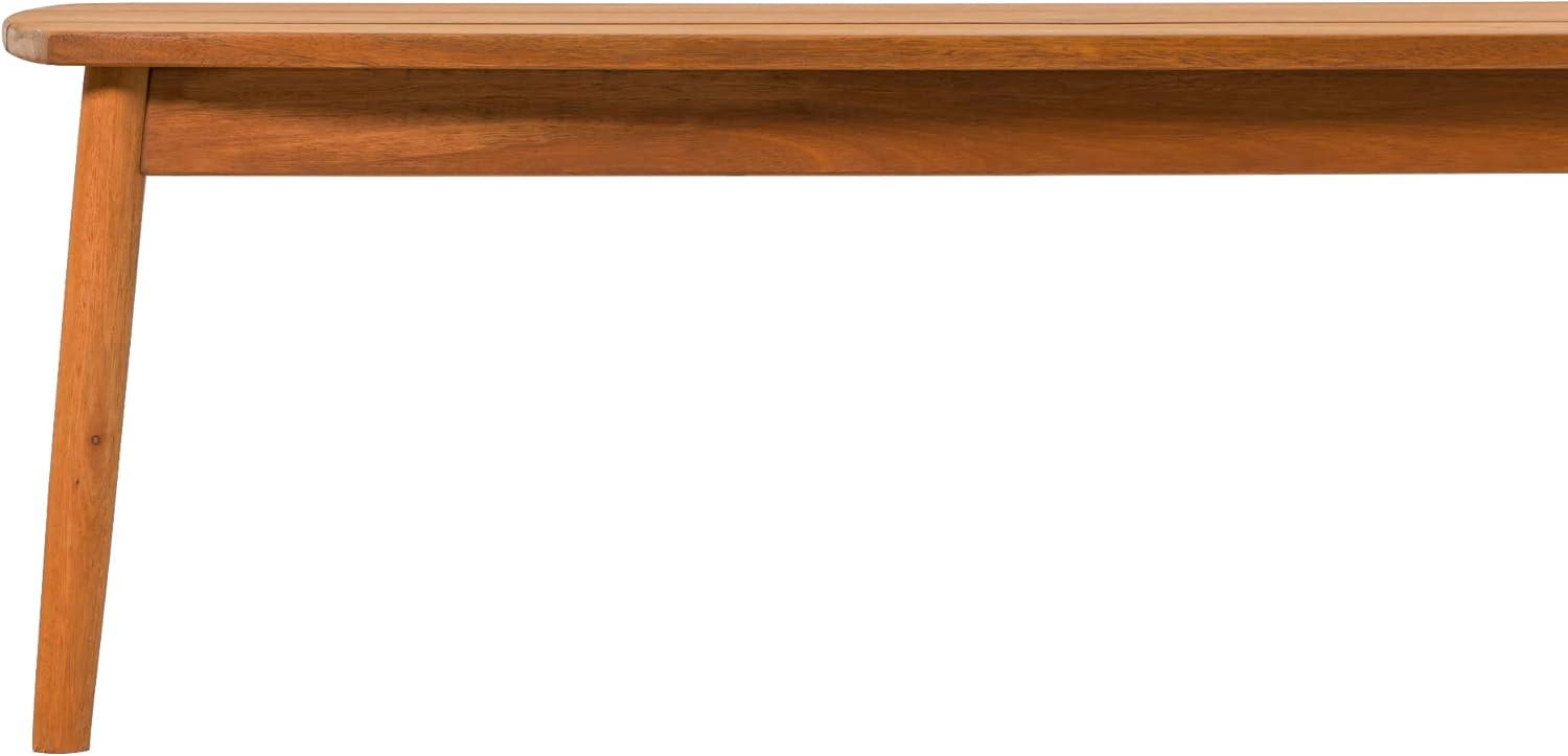 Walker Edison Modern 4-Piece Spindle-Style Eucalyptus Chat Set, Natural