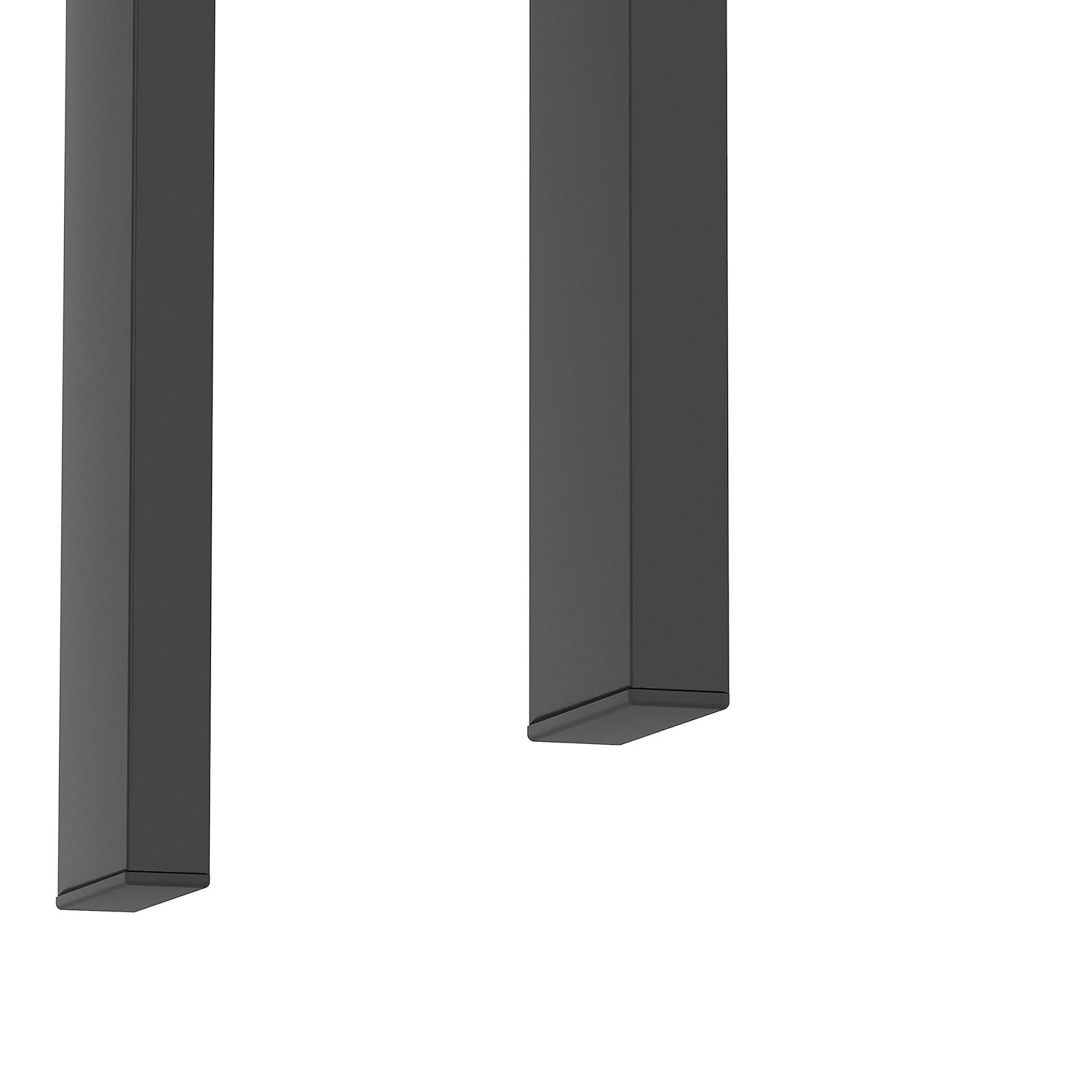 Glass Coffee Table Set of 3 Piece, Living Room Table Set of 3, Black Coffee Table and End Coffee Table Sets, Metal Frame (Black C, Set of 3)