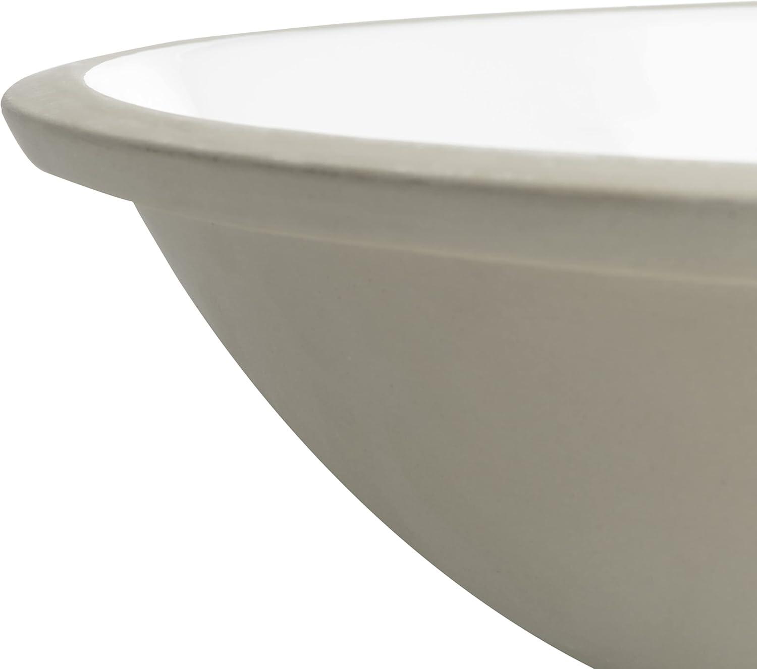 Nerida White Ceramic Round Undermount Bathroom Sink