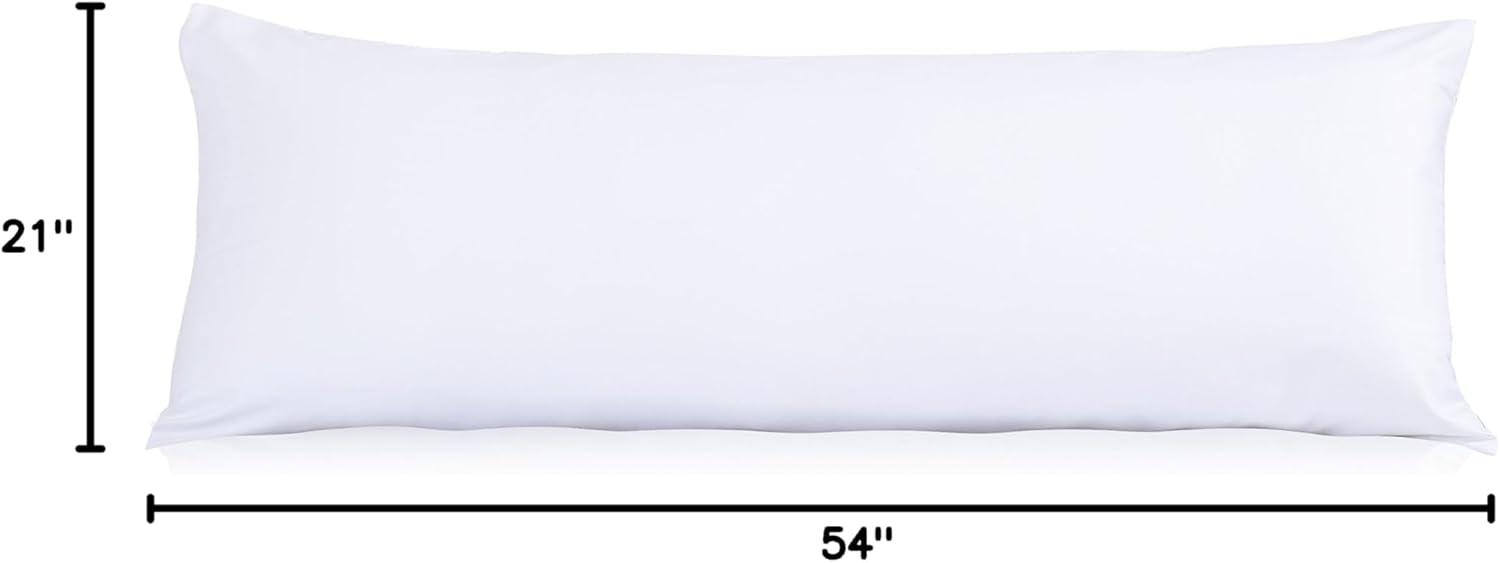 EVOLIVE Ultra Soft Microfiber Body Pillow, Long Side Sleeping Pillow(off white)