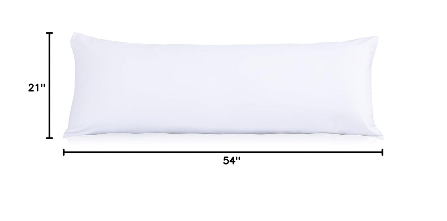 EVOLIVE Ultra Soft Microfiber Body Pillow, Long Side Sleeping Pillow(off white)