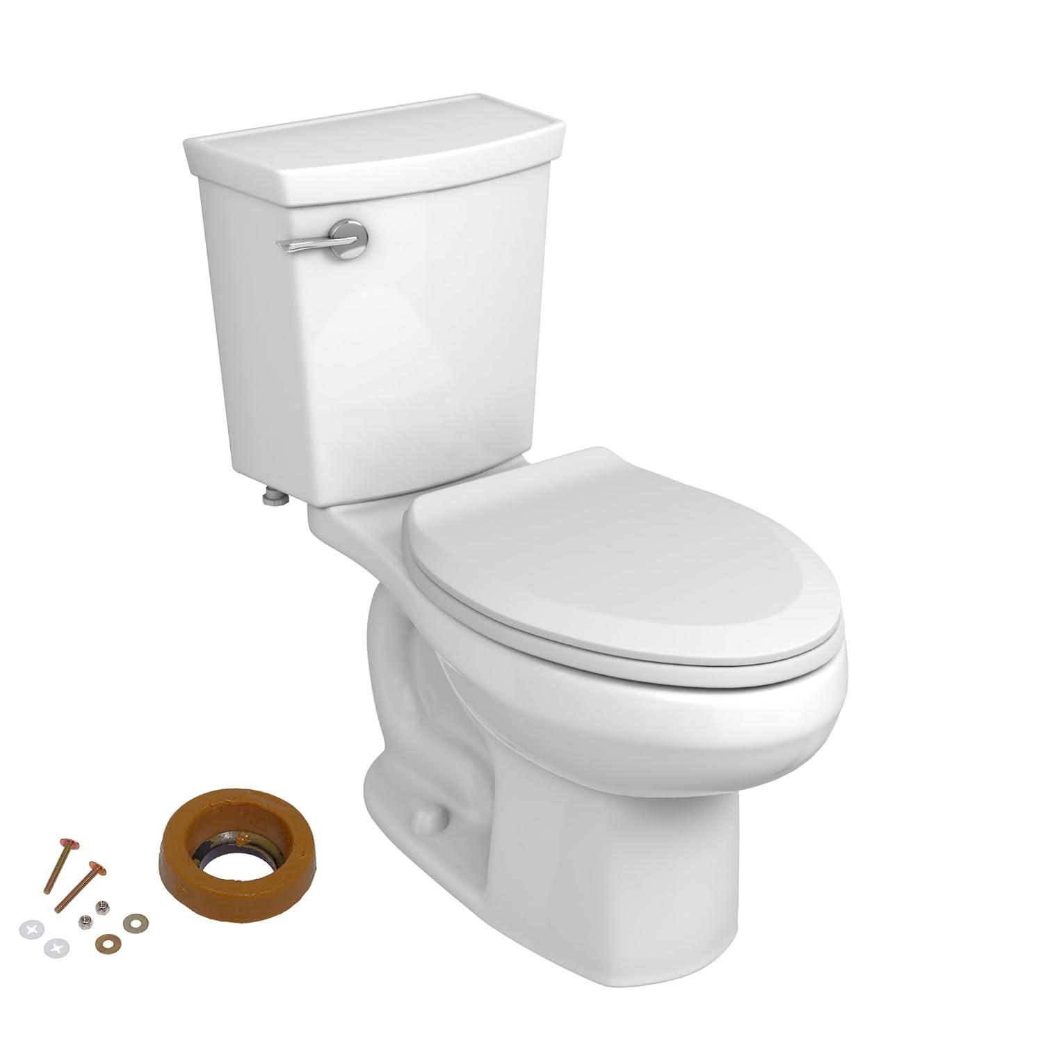 American Standard H2Option 1.1 Gallons GPF Elongated Comfort Height Floor Mounted Two-Piece Toilet (Seat Not Included)