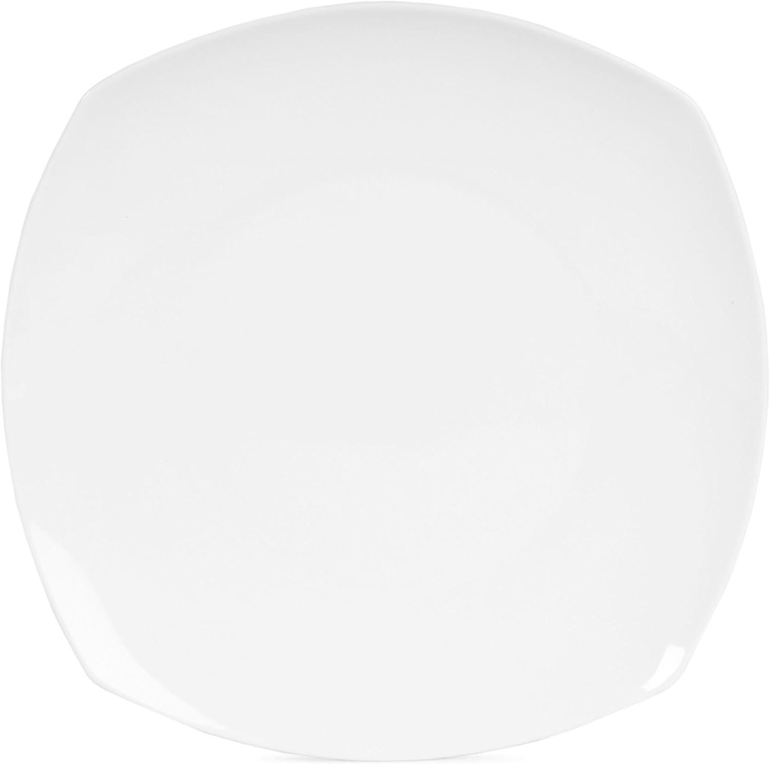 Fitz and Floyd Fitz and Floyd Nevaeh White 12-Piece Lightweight Bone China Dinnerware Set, Service for 4
