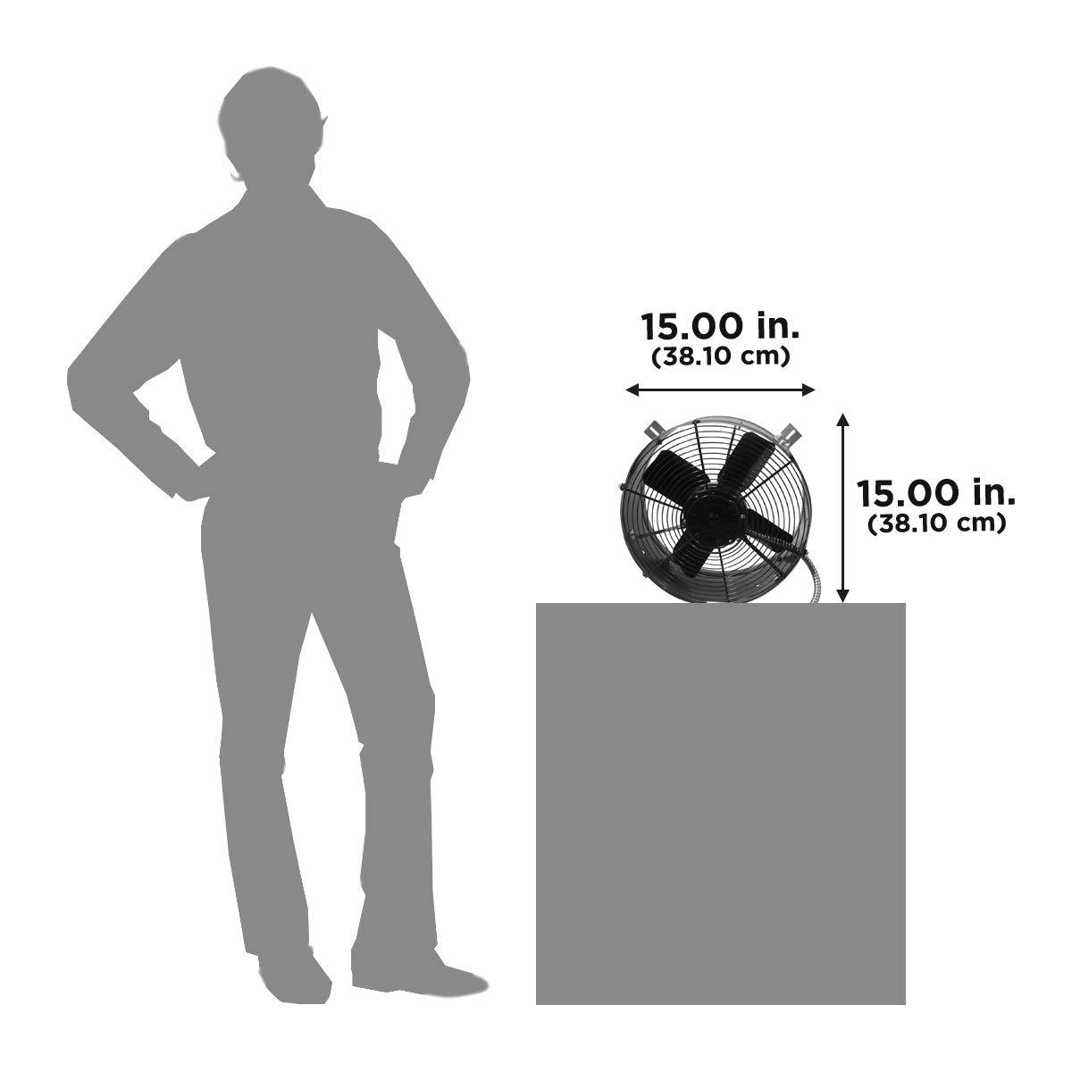 Maxx Air Professional Grade Gable Mount | Power Attic Ventilator, 2.6-Amp 60-Hz Motor and 14-Inch Blade | Quiet Home Attic Fan 1300 CFM | 1,850 SQ. FT. (Red)