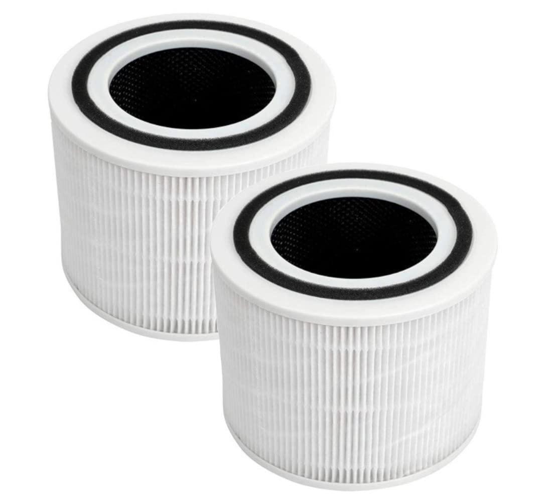 2-Pack Core 300 Replacement Filter for LEVOIT Core 300 and Core 300S Air Purifier, H13 True HEPA Filter and Activated Carbon, Replace Core 300-RF