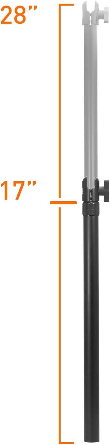 Adjustable Black Metal Overhead Phone Mount Stand for Live Streaming