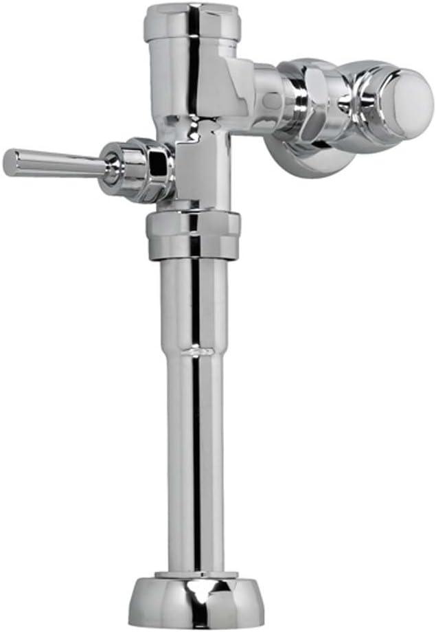 Polished Chrome Manual Urinal Flush Valve with 1 GPF