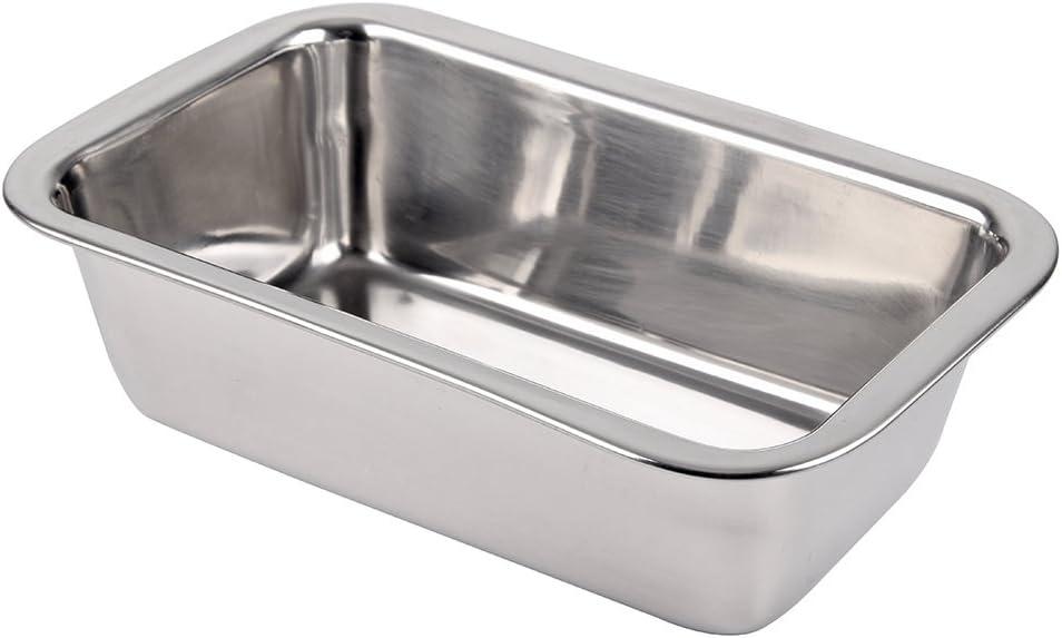 Shetler's Stainless Steel Round Edge Bread Loaf and Cake Pan 2.5" W x 8" L x 2.75" D