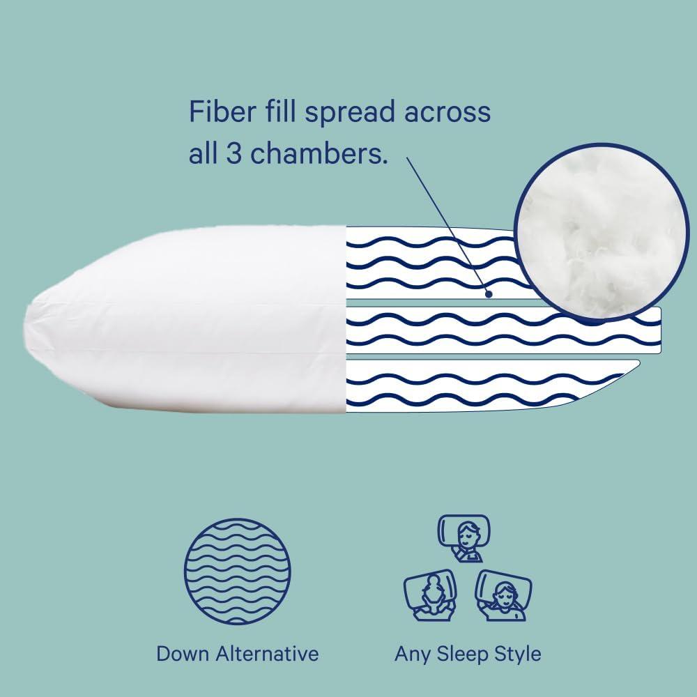 Casper Sleep Essential Pillow, Standard, Two Pack (Set of 2)