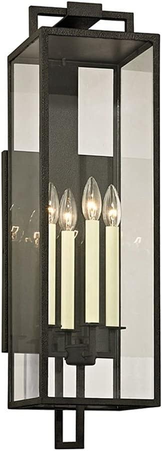 Judy Outdoor Sconce - Black / 28.5"H