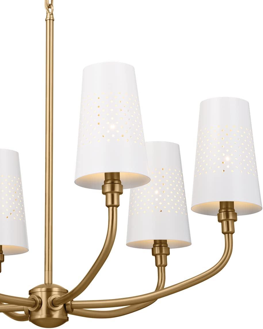 Kichler Lighting Adeena 6 - Light Chandelier in  Brushed Natural Brass