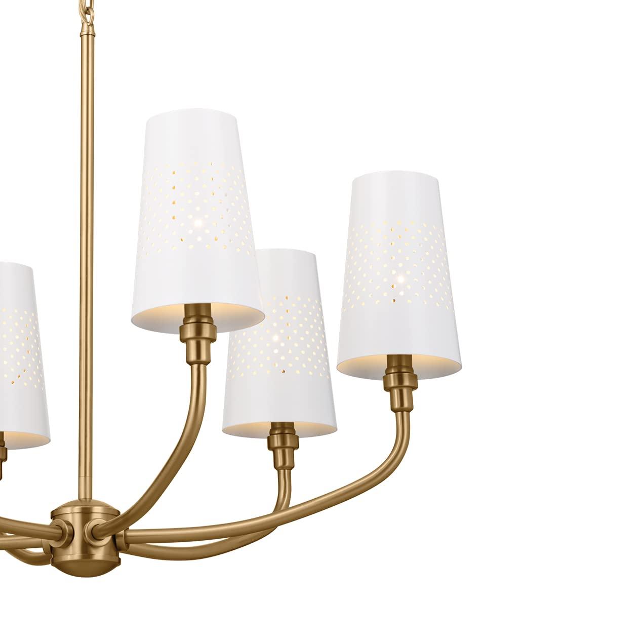 Kichler Lighting Adeena 6 - Light Chandelier in  Brushed Natural Brass