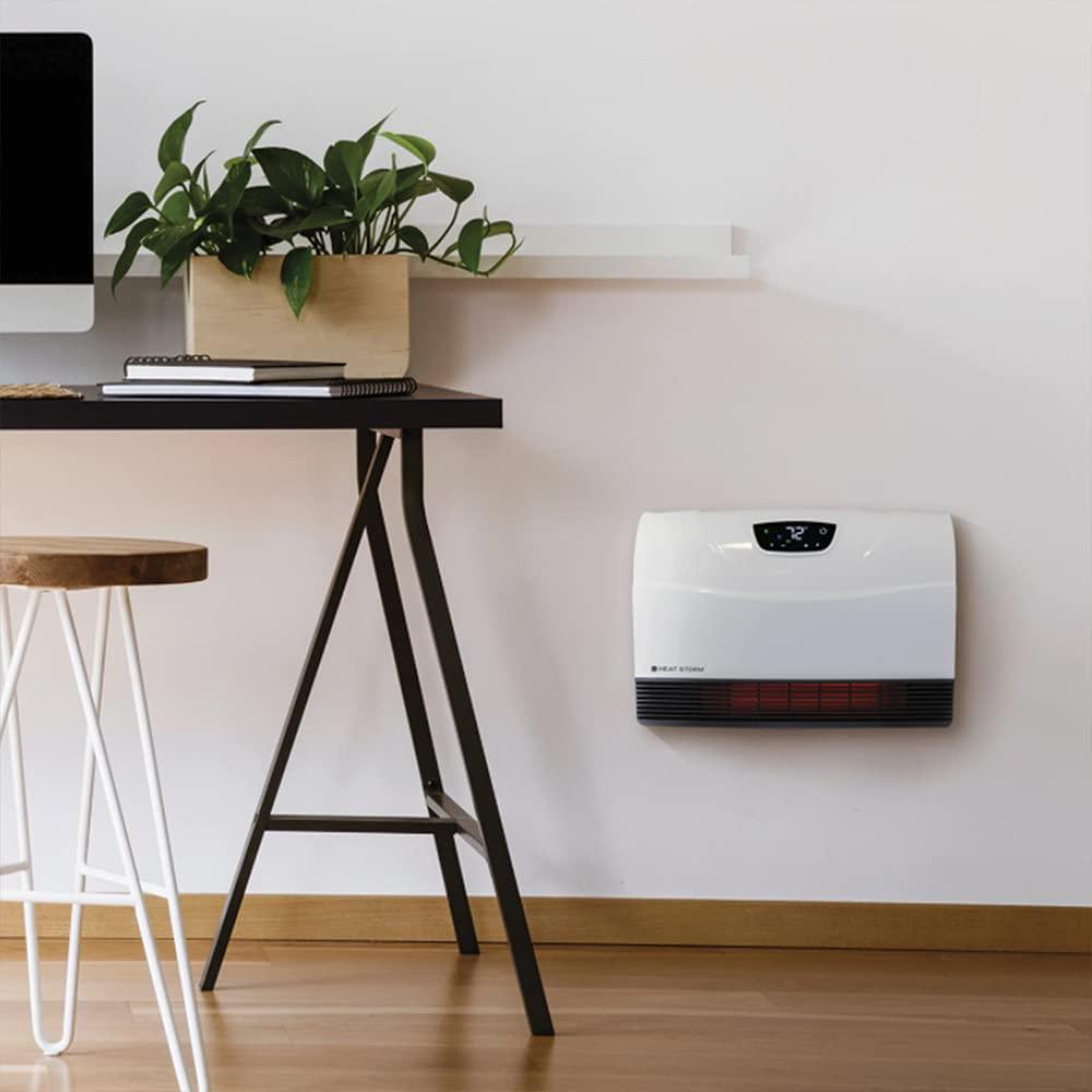 Heat Storm Heat Storm 1500 Watt Infrared WiFi enabled, wall mount  electric space heater with digital thermostat, remote - Smart Line