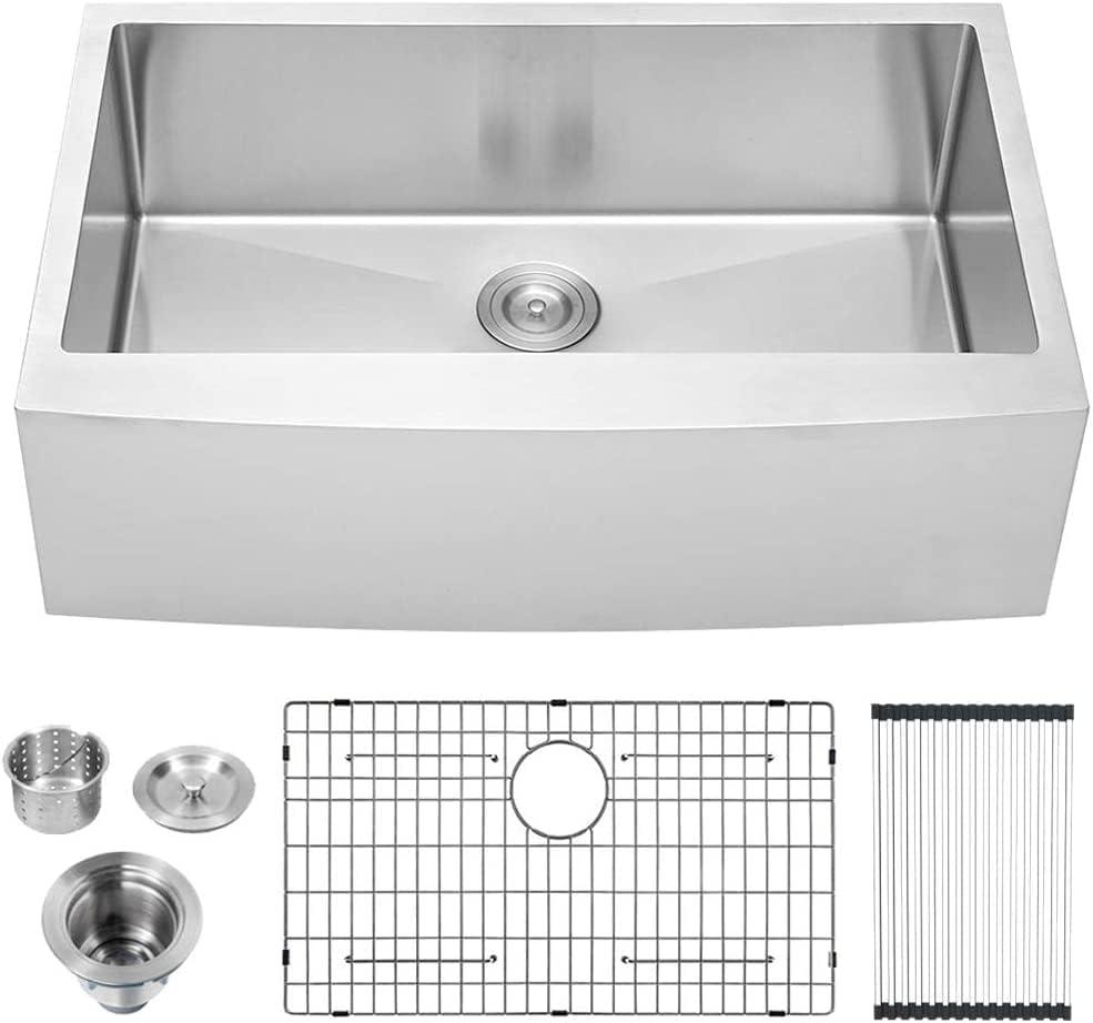 30 Inch Stainless Steel Farmhouse Single Bowl Kitchen Sink