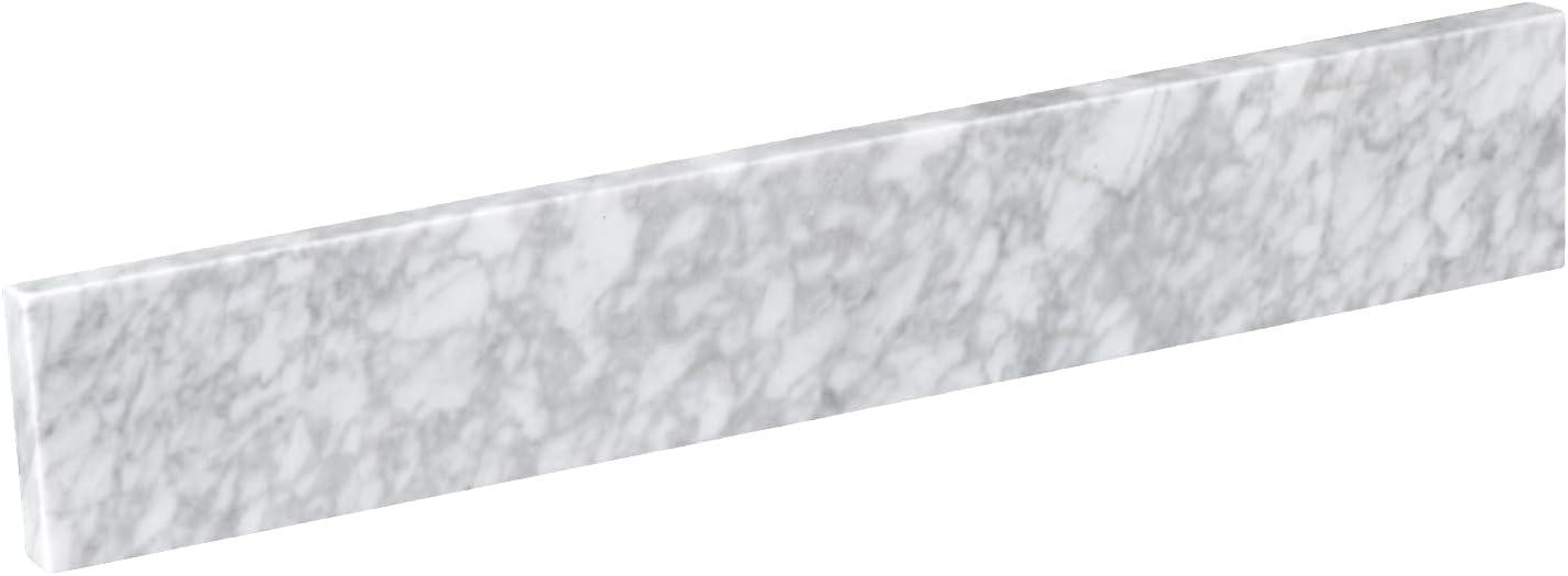 21 Inch Carrara White Marble Bathroom Vanity Side Splash