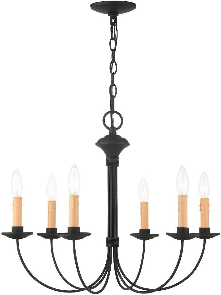 Livex Lighting Heritage 6 - Light Chandelier in  Black