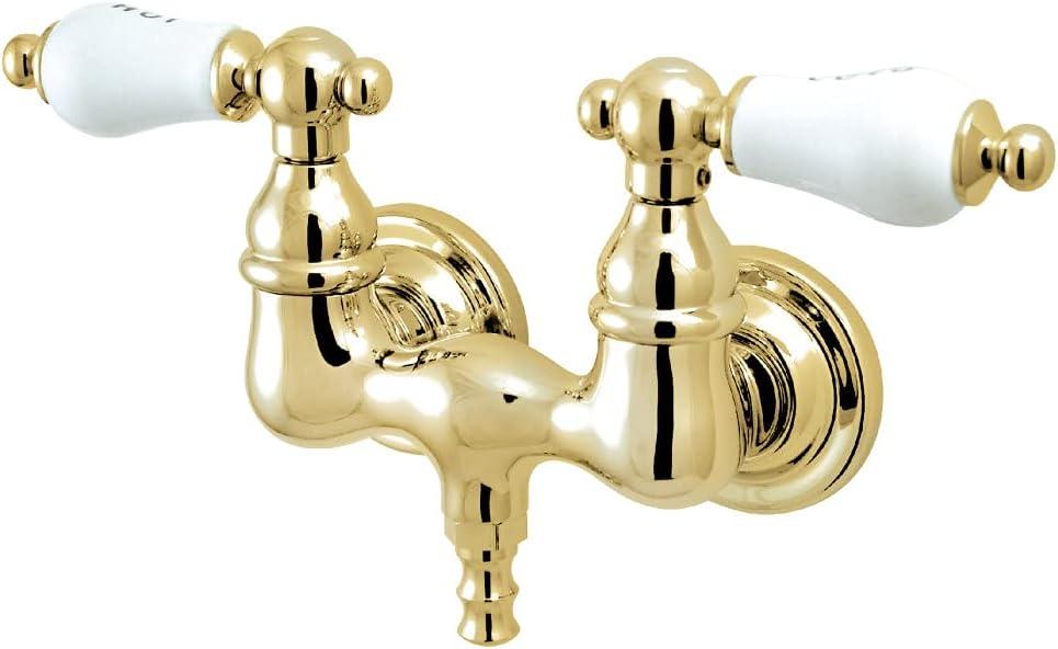 Kingston Brass Vintage Two-Handle 2-Hole Tub Wall Mount Tub Faucet