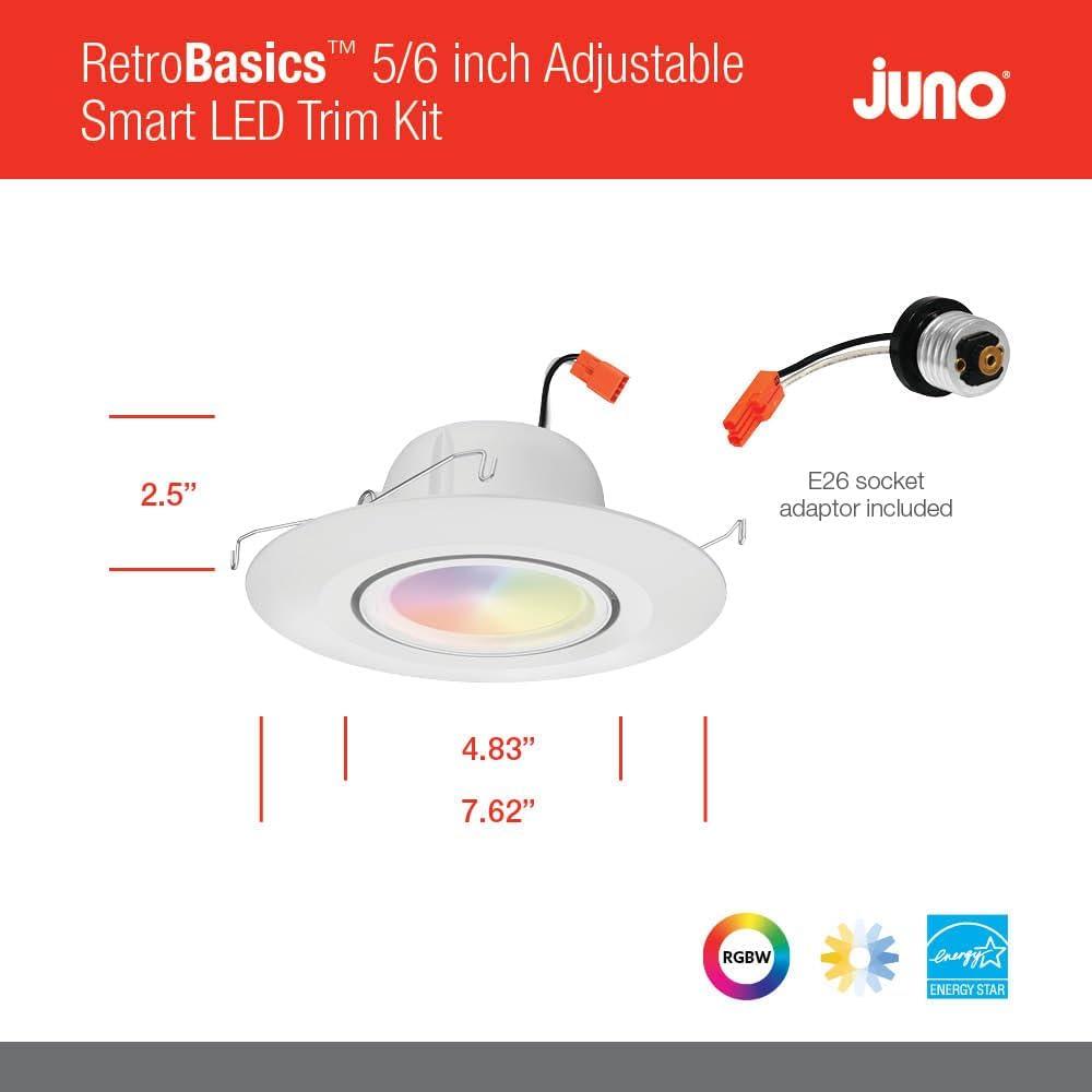 6'' Selectable Color Temperature Dimmable IC Rated Standard Recessed Lighting Kit