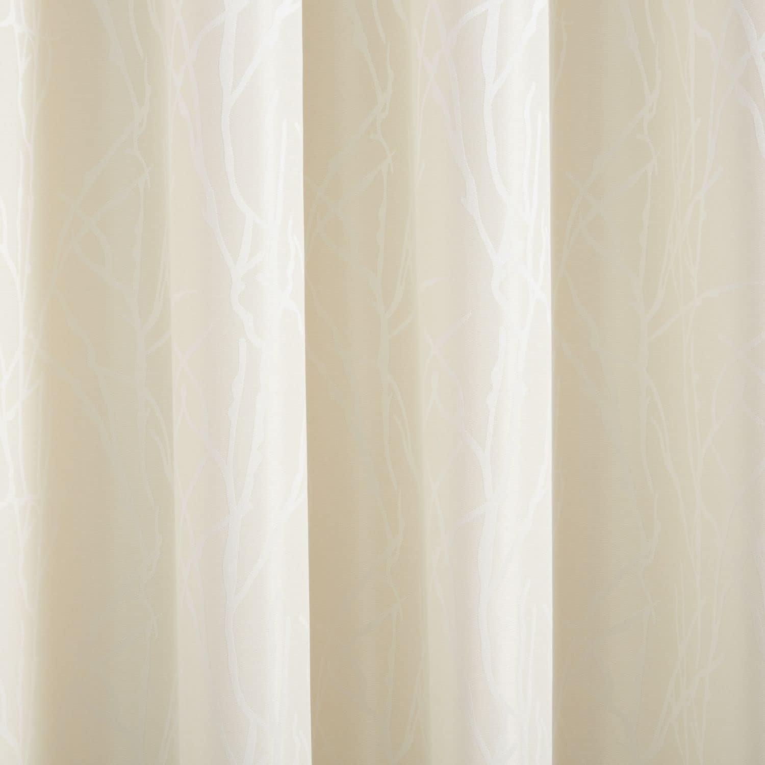 Exclusive Home Finesse Branch Print Grommet Top Curtain Panel Pair