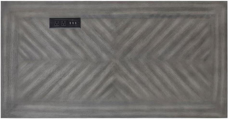 Martin Furniture Hartford L Shaped Pedestal Desk Brown: Executive Office Workstation with Metal Hardware