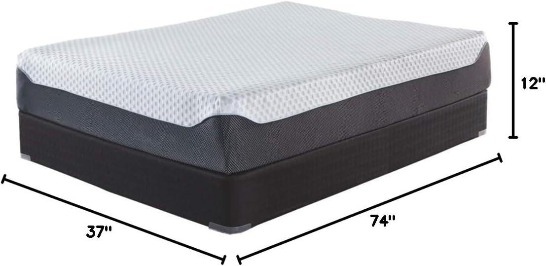 Signature Design by Ashley Chime Plush Charcoal Infused Memory Foam Mattress