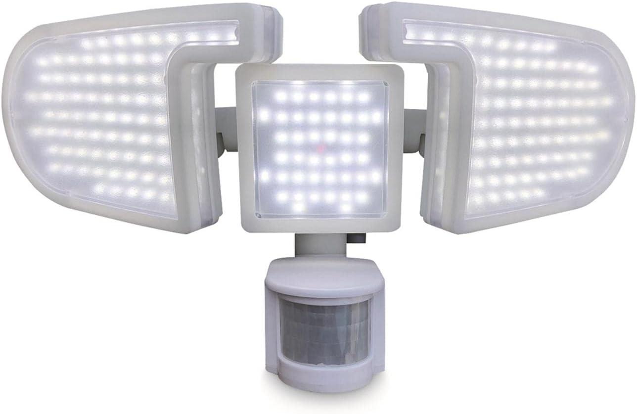 3 - Head LED Solar Powered Dusk to Dawn Outdoor Security Flood Light with Motion Sensor and Timer