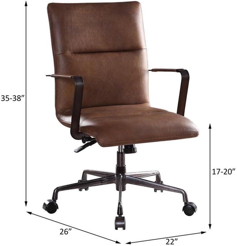 ACME Indra Executive Office Chair with Lift in Vintage Chocolate