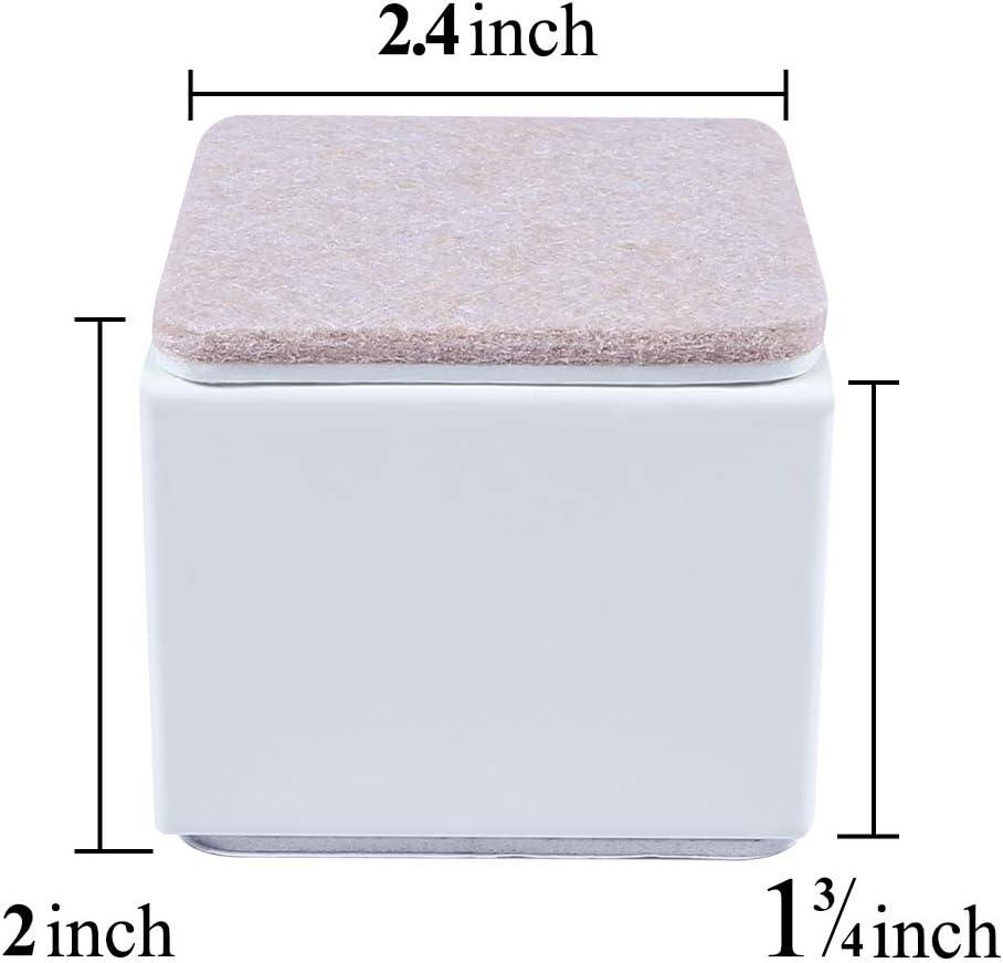 MAXAYA Bed And Furniture Risers, Heavy Square Chair So...