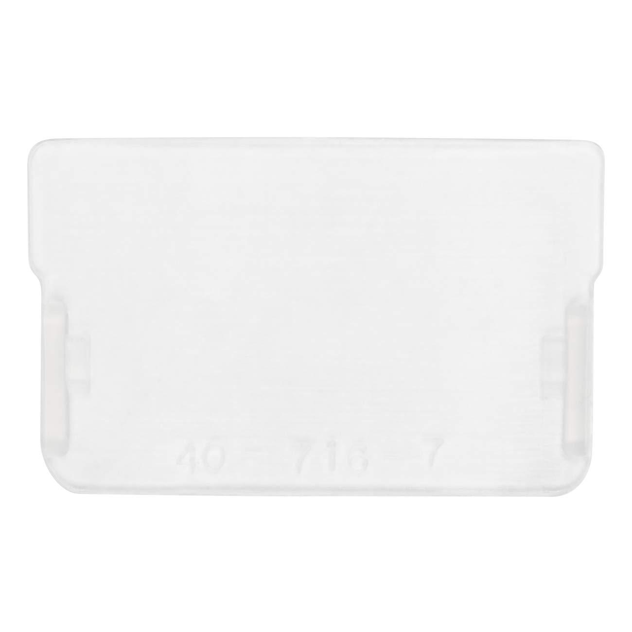 Akro-Mils 40716 Plastic Width Dividers for Small Drawers in Plastic Cabinets, Custom Storage Inserts for Teacher Toolbox, Small Parts Organizer, Screw Organizer and More, 16-Pack, Clear