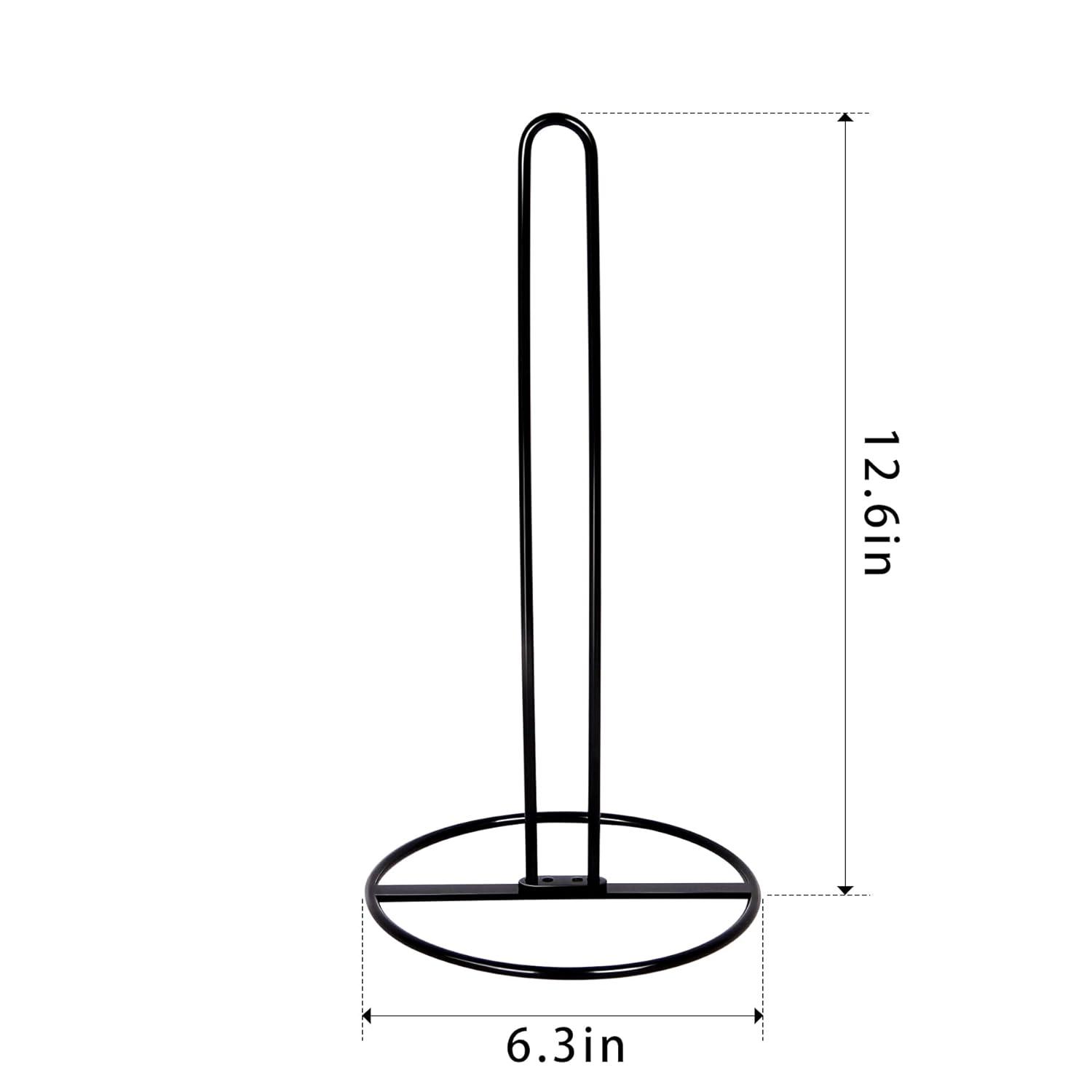 Toilet Paper Holder Stand, OBODING, Black Freestanding Toilet Paper Holder for Storing 3 Rolls of Toilet Papers (Black)