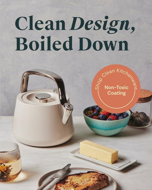 Caraway ® Cream Stovetop Whistling Tea Kettle