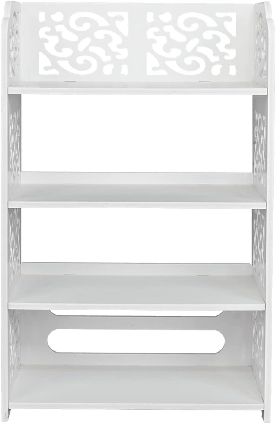 White 4-tier Shoe Rack Organizer Storage Shelf White