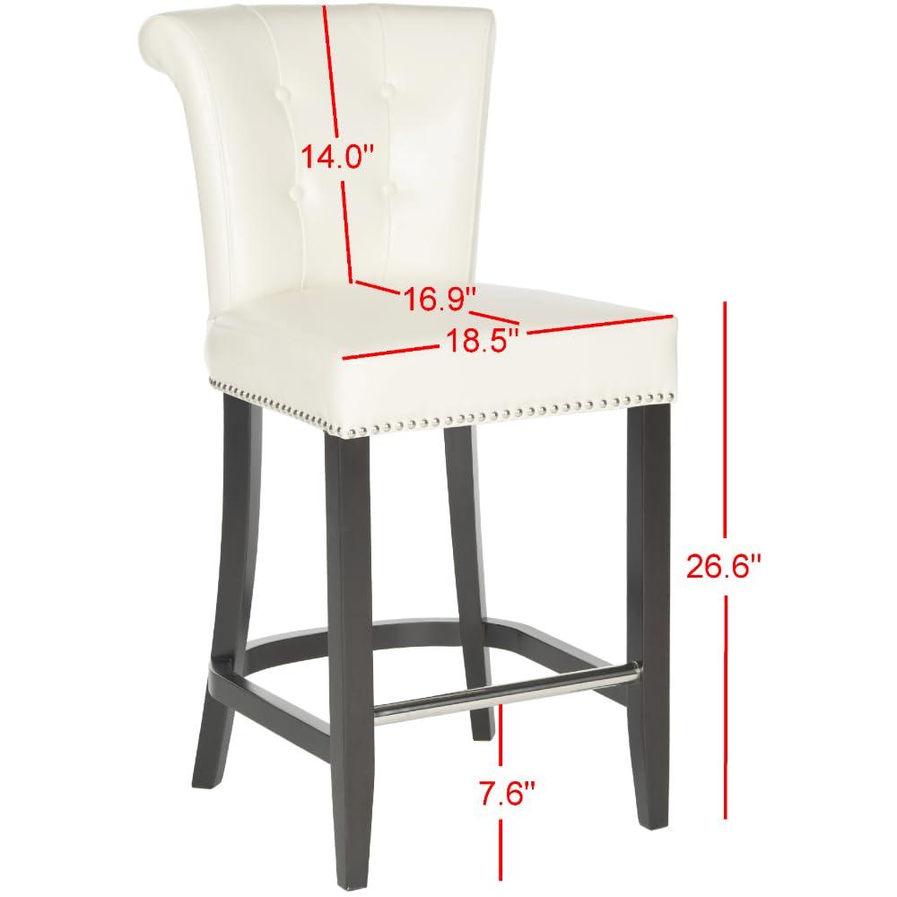Addo Ring Counter Stool - Flat Cream - Safavieh