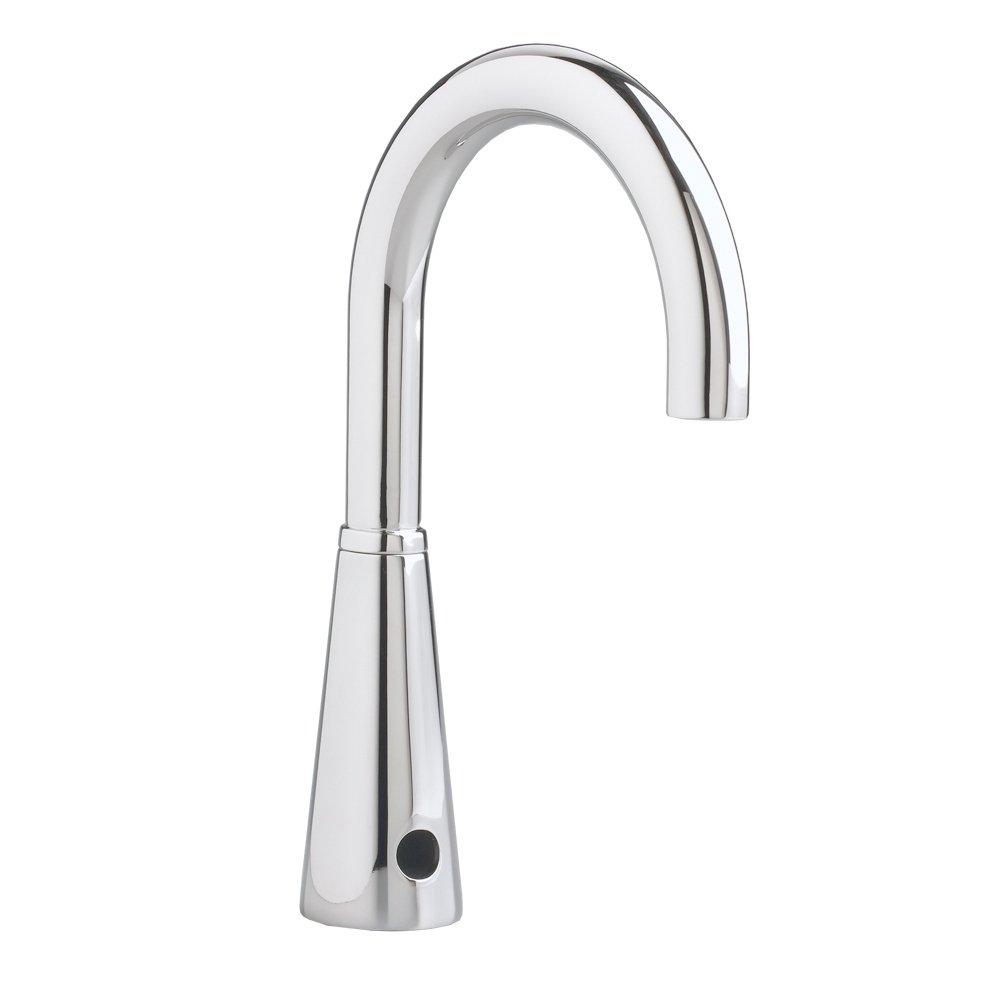 Polished Chrome Touchless Gooseneck Bathroom Faucet