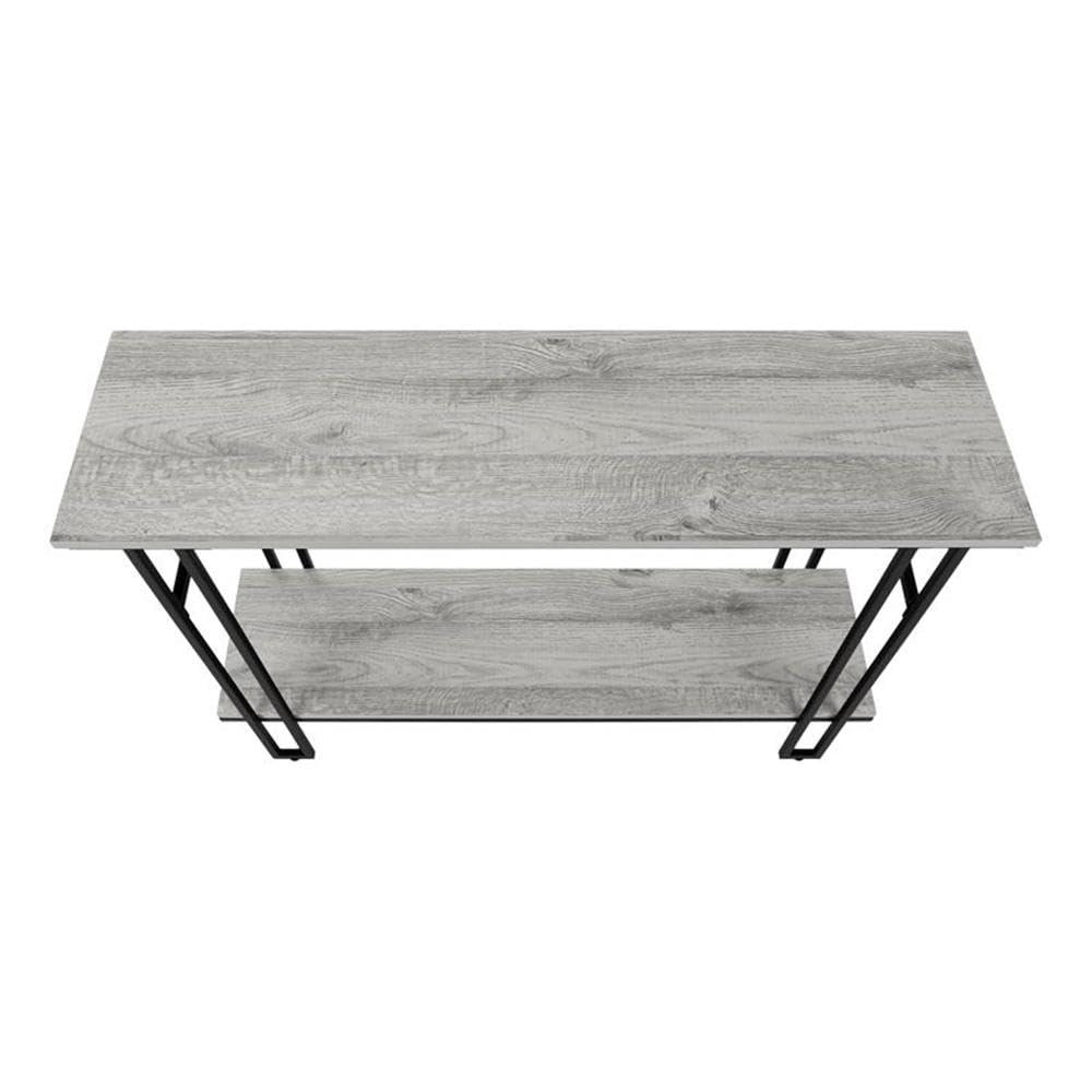 Monarch Specialties ACCENT TABLE - 48"L / GREY / BLACK METAL HALL CONSOLE