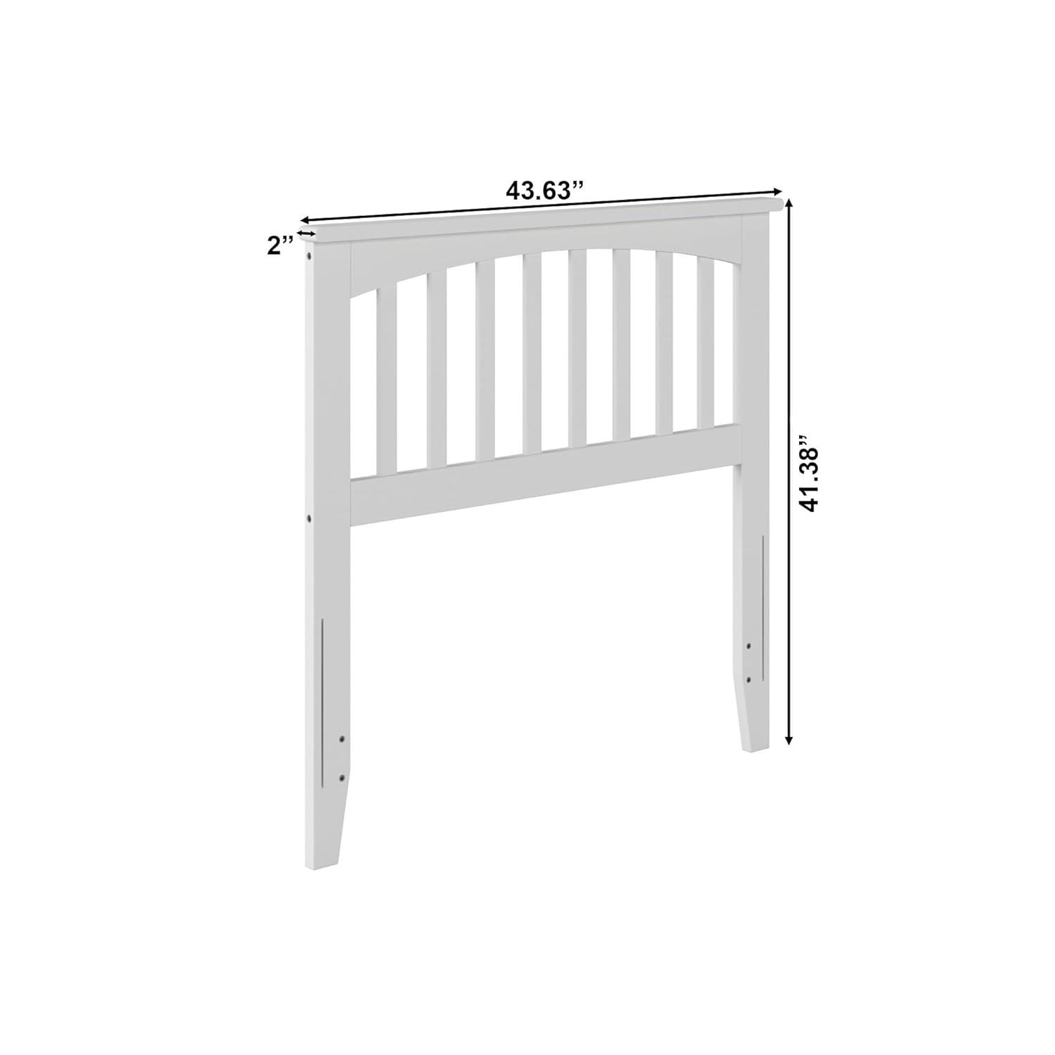 AFI Furnishings Mission Queen Headboard with Turbo Charger in White