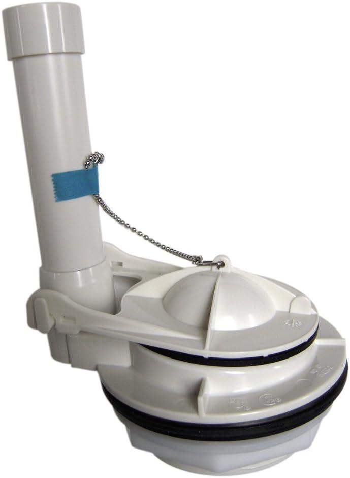 White Plastic 3-Inch Flush Valve Assembly