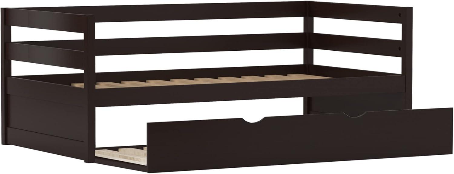 Twin Kids' Caspian Daybed with Trundle Chocolate - Hillsdale Furniture