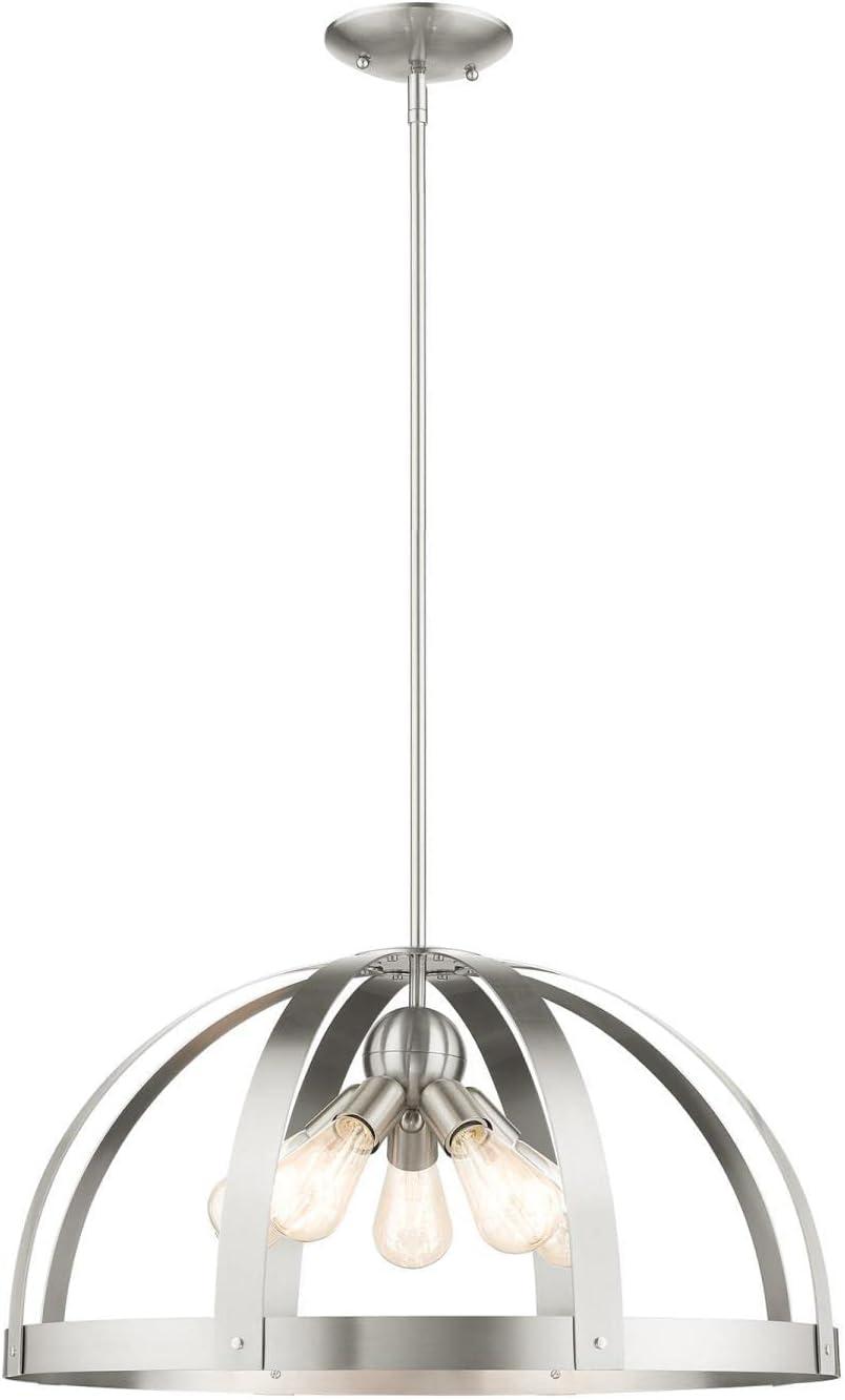 Livex Lighting Stoneridge 5 - Light Pendant in  Brushed Nickel