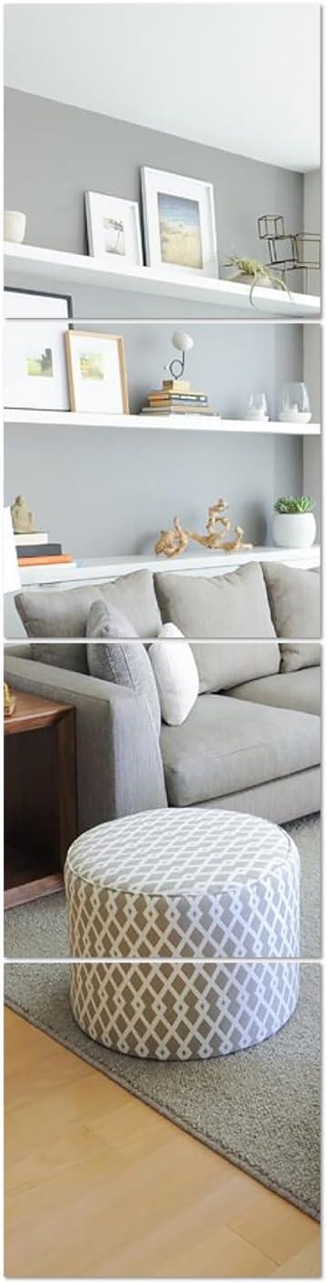 HD Glass Full Length Wall Mirror Tiles, 12'' x 12'' x 4PCS, Frameless Full Body Mirror Tiles for Bedroom, Full Length Mirror Wall Mounted for Home Gym, Door