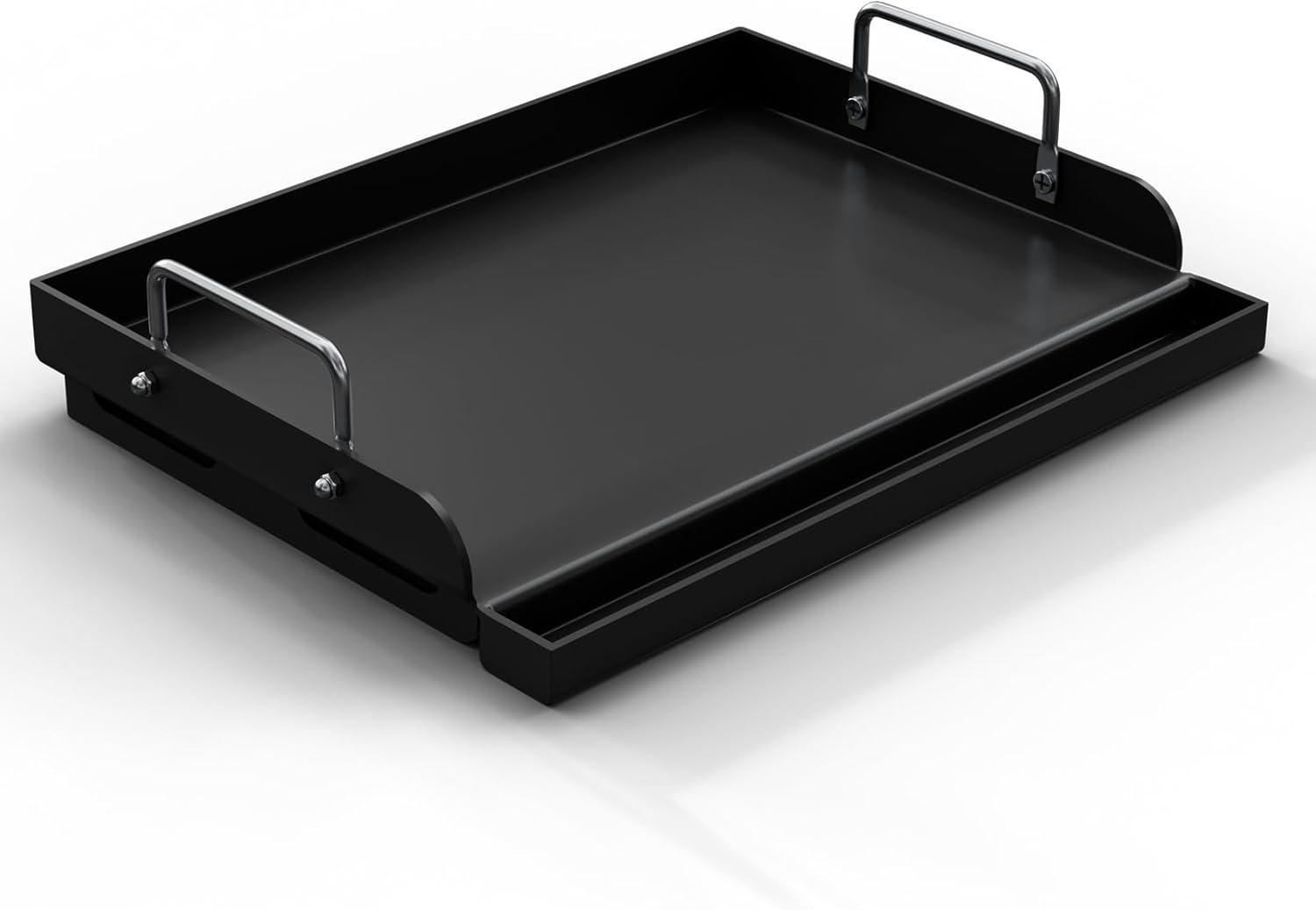 Universal 17" x 13" Nonstick Metal Griddle with Handles