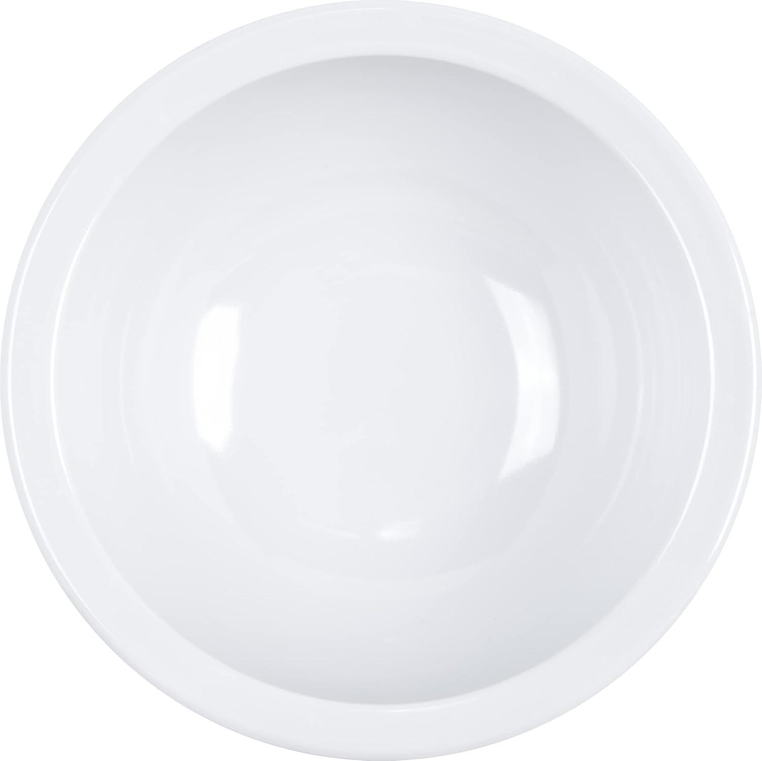 White 16-Ounce Melamine Soup and Chowder Bowl