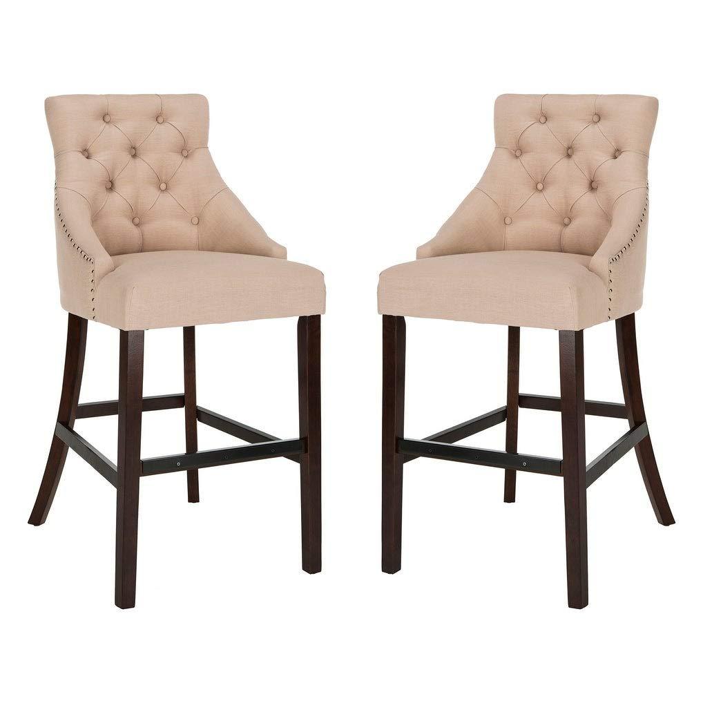 Safavieh Eleni Tufted Wing Back Bar Stool (Set of 2)